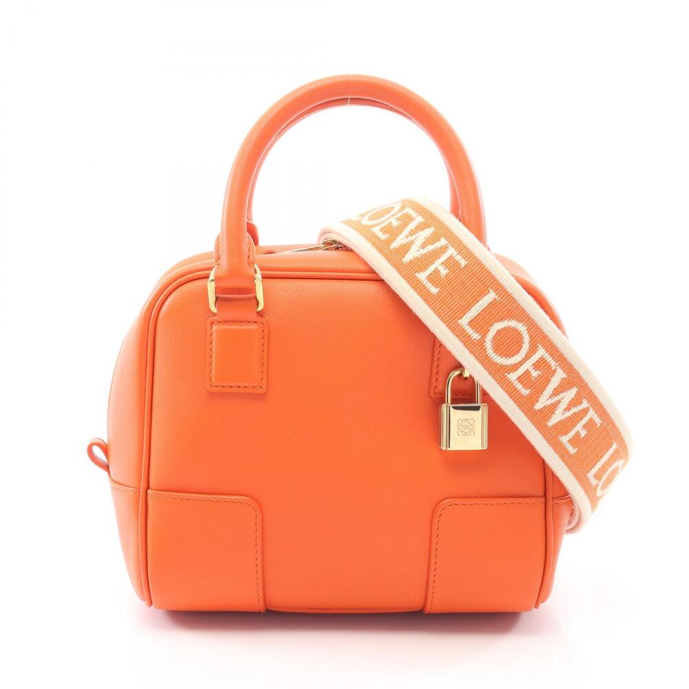 Loewe Amazona Handbag Leather Orange